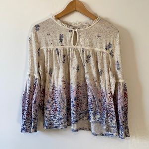 Lucky Brand long sleeve blouse. Size large
